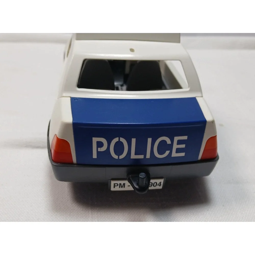 Vintage Playmobil 3904 Police Car Patrol Vehicle Set w/ 2 Figures -